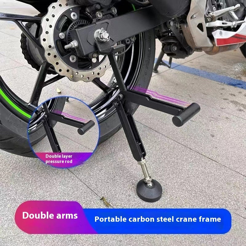 Motorcycle Front And Back Wheels Frame Repair And Maintenance