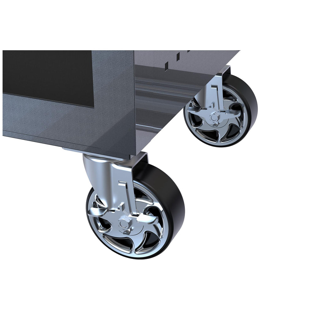 4 Drawer Multi-Purpose Utility Cart With Wheels And Wooden Top