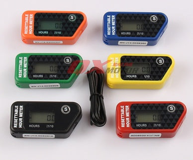 ATV Motorcycle Motorboat Lawn Mower Generator Waterproof LCD Tired Timer Single Timing Maintenance Reminder