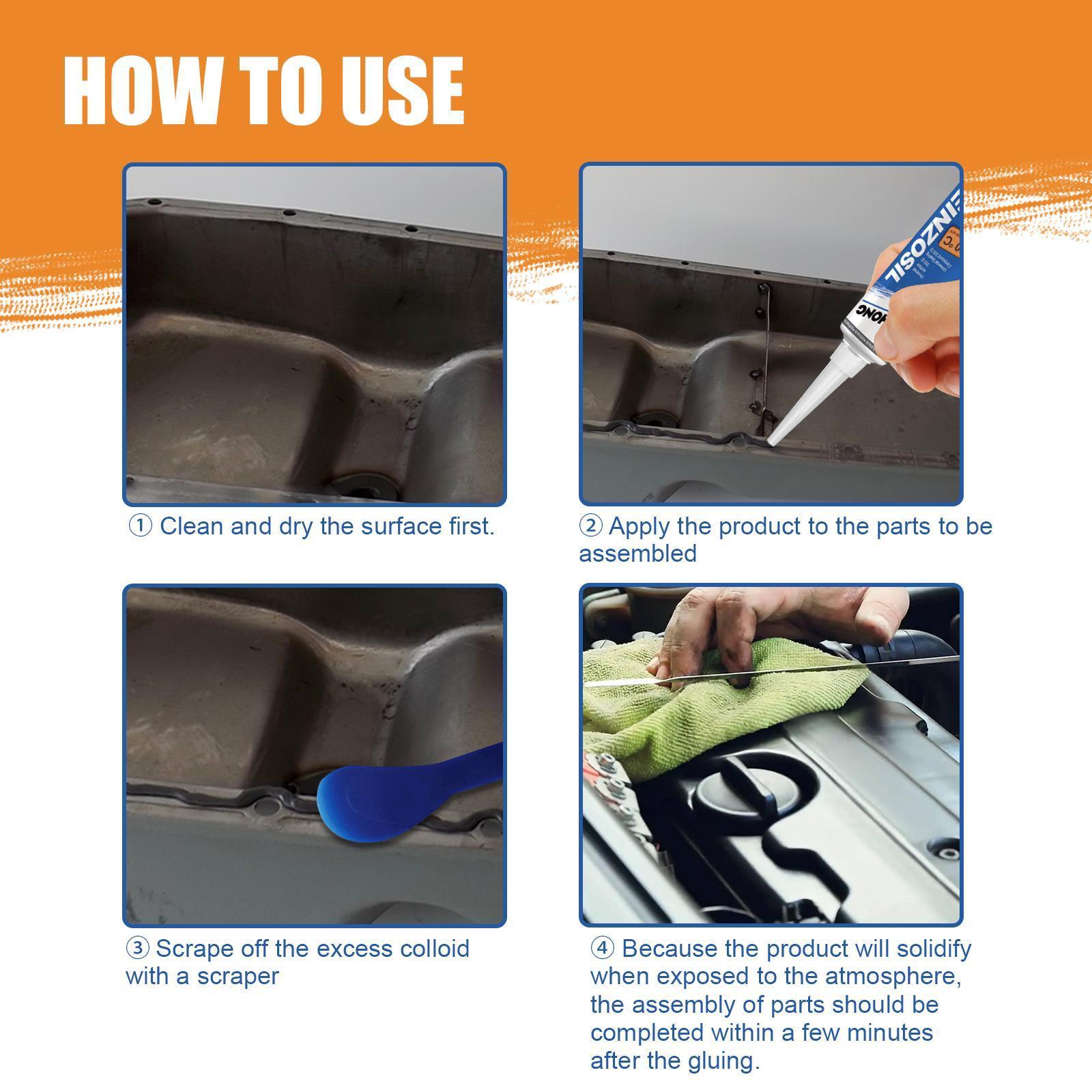 Leihong Engine Sealant, Automobile Metal Fuel Tank Oil Pan Cylinder Gasket Oil Resistant And High Temperature Resistant Automobile Maintenance Sealant