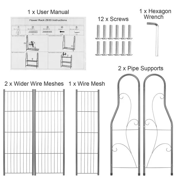 3 Tier Plant Stand Shelf Flower Pot Holder Display Rack 88LBS Utility Storage Organizer