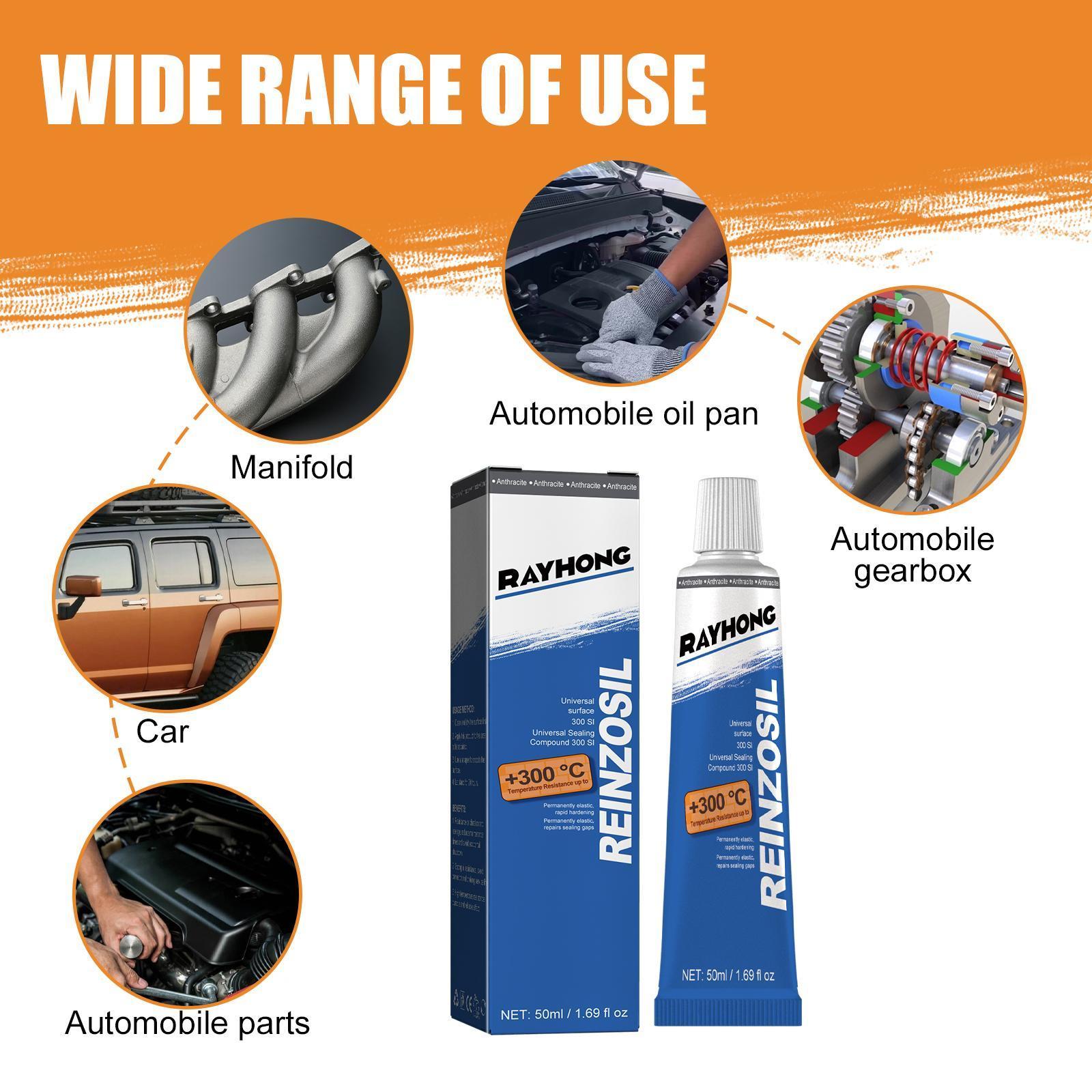 Leihong Engine Sealant, Automobile Metal Fuel Tank Oil Pan Cylinder Gasket Oil Resistant And High Temperature Resistant Automobile Maintenance Sealant