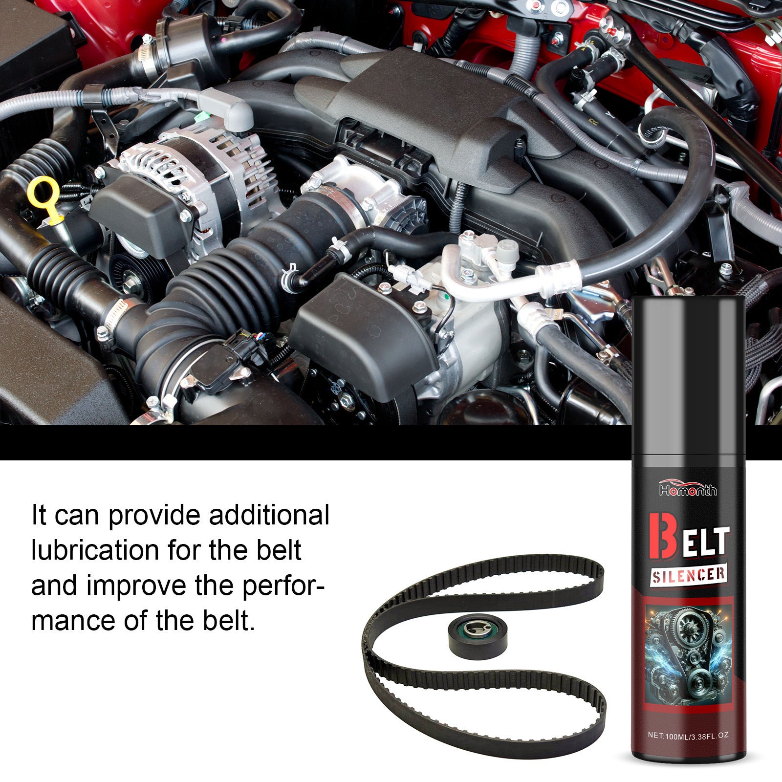 Automobile Engine Belt Abnormal Sound Elimination Maintenance Lubricant